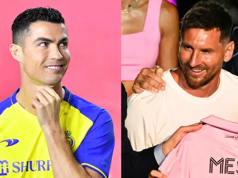 Xa muôn trùng khơi, Messi vẫn tỏ ra 'quan tâm' Ronaldo