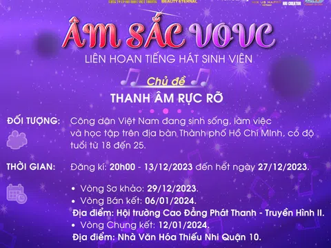 “Âm Sắc VOVC” – Liên hoan Tiếng hát sinh viên với giá trị nhân văn