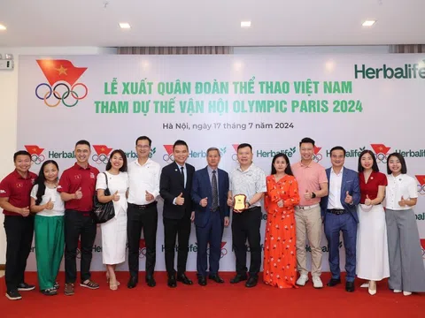 Herbalife Việt Nam đồng hành cùng Ủy Ban Olympic Việt Nam tổ chức Lễ Xuất Quân cho các vận động viên Đoàn Thể Thao Việt Nam tham dự Olympic Paris 2024