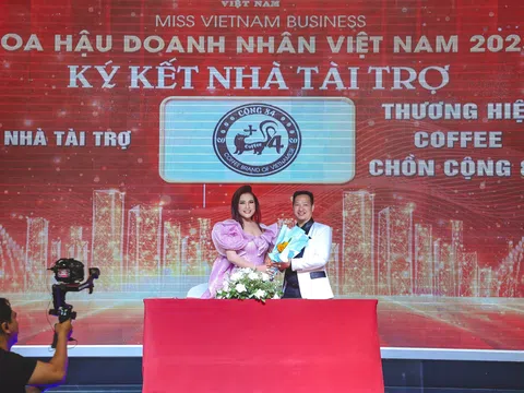 Ông chủ thương hiệu cà phê chồn Cộng 84 trở thành nhà tài trợ cuộc thi Hoa hậu Doanh nhân Việt Nam 2023
