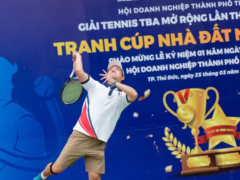 Giải Tennis TBA tranh cúp Nhà đất Nhân Mười mở rộng lần thứ II và những pha bóng đẹp mắt