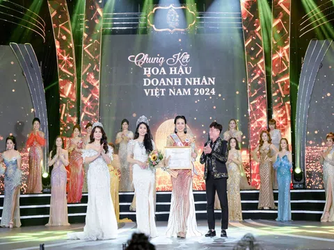 Doanh nhân Phạm Thị Bích Thuận đạt danh hiệu Người đẹp dạ hội Hoa hậu Doanh nhân Việt Nam 2024