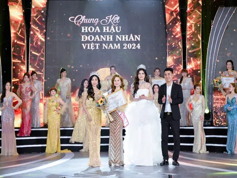 Doanh nhân Hoàng Thị Kim Đắc trở thành Người đẹp có gương mặt khả ái Hoa hậu Doanh nhân Việt Nam 2024