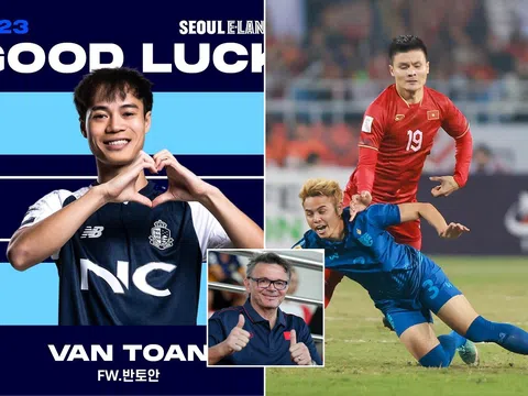 Tin bóng đá hôm nay: Văn Toàn báo tin vui từ Seoul E-Land; ĐT Việt Nam bỏ xa Thái Lan trên BXH FIFA