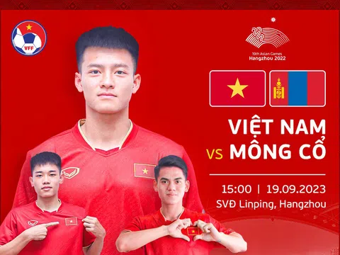 Trực tiếp bóng đá Olympic Việt Nam vs Mông Cổ ở đâu, kênh nào? Link xem ASIAD 2023 trực tiếp FULL HD