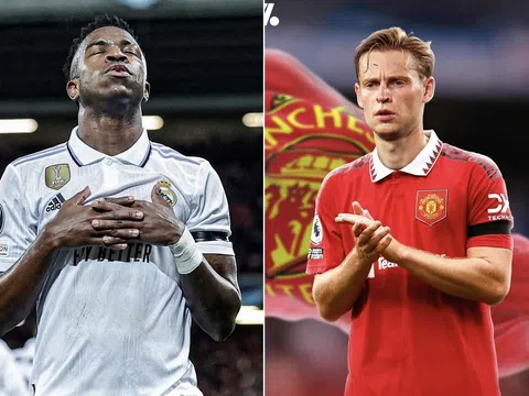 Tin chuyển nhượng sáng 13/2: Xong vụ Man United chiêu mộ Vinicius; De Jong cập bến MU?