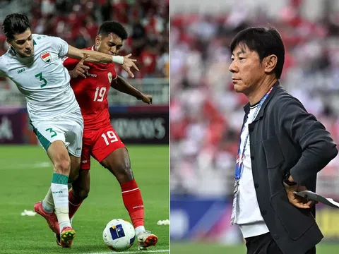 U23 Indonesia bị đẩy vào đường cùng, HLV Shin Tae-yong 'tấn công' trọng tài sau trận thua Iraq