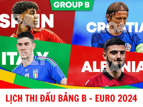 Lịch thi đấu bảng B EURO 2024 hôm nay 15/6: Croatia tạo địa chấn, Italia thua sốc đội lót đường?