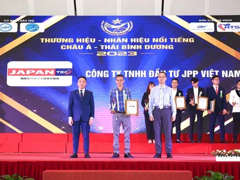 Công ty TNHH đầu tư JPP Việt Nam đạt danh hiệu top 10 thương hiệu nhãn hiệu nổi tiếng Châu Á Thái Bình Dương