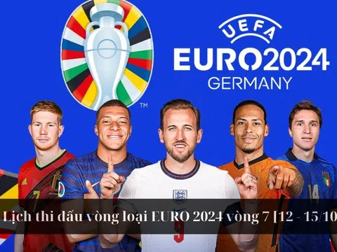 Lịch thi đấu vòng loại EURO 2024 đêm 14 và rạng sáng 15/10