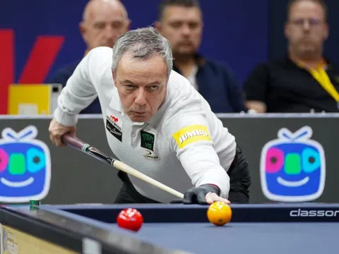 Bách phát bách trúng, Dick Jaspers vô địch World Cup carom 3 băng 2023