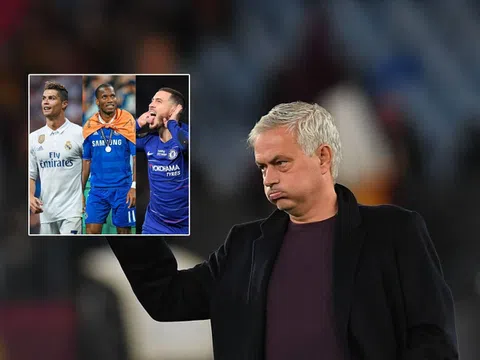 Jose Mourinho tuyên bố bất ngờ về đội hình bộ 3 Hazard, Ronaldo và Drogba