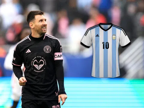 Messi có hành động 'đẳng cấp' trên chiếc áo đấu nhái của fan