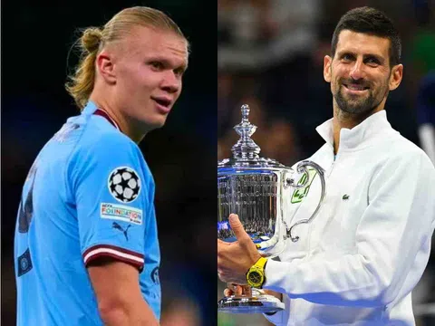 Siêu tiền đạo của Man City bày tỏ tình cảm với Djokovic