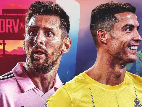 Ronaldo hành động đầy thách thức khi Messi được hô trên khán đài