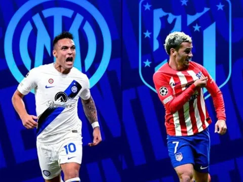 Lịch thi đấu cúp C1 rạng sáng ngày 21/2: Inter, Atletico Madrid đại chiến