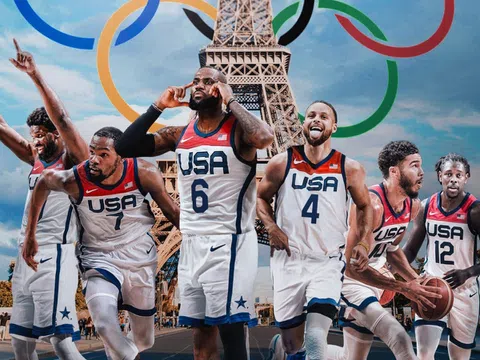 Đội tuyển bóng rổ Mỹ trình làng 'Dream Team' tại Olympic Paris 2024