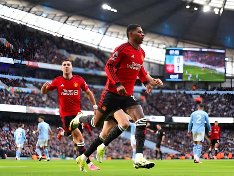 Siêu phẩm 25m của Marcus Rashford ngay tại Etihad