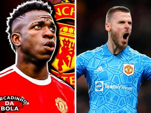 Chuyển nhượng MU 7/4: Ngã ngũ vụ Vinicius đến Old Trafford, De Gea tái xuất hoành tráng?