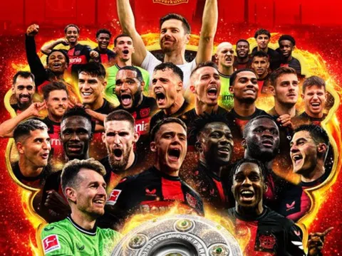 CHÙM ẢNH: Leverkusen vô địch Bundesliga lần đầu tiên sau 120 năm lịch sử