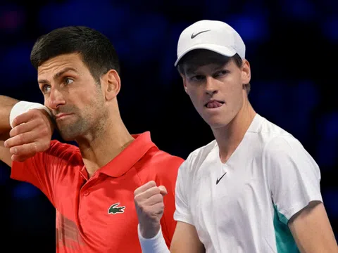 Jannik Sinner dẫn đầu đường đua Olympic, vượt mặt Djokovic và Alcaraz