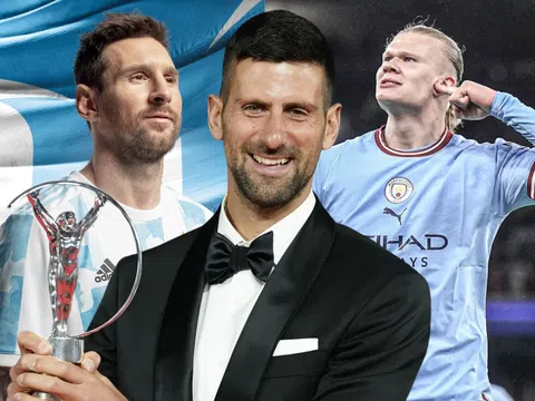 Đánh bại Messi và Haalaand, Djokovic lập kỷ lục tại 'Oscar thể thao'