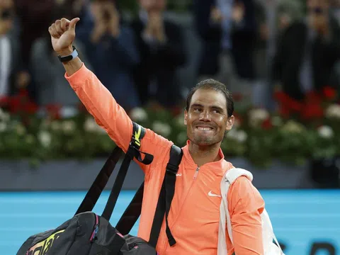 Nadal xúc động trong lễ vinh danh Madrid Open 2024