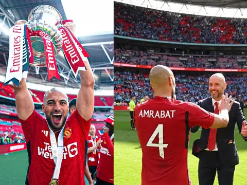 Vừa vô địch FA CUP, Amrabat đã cập nhật tương lại tại MU