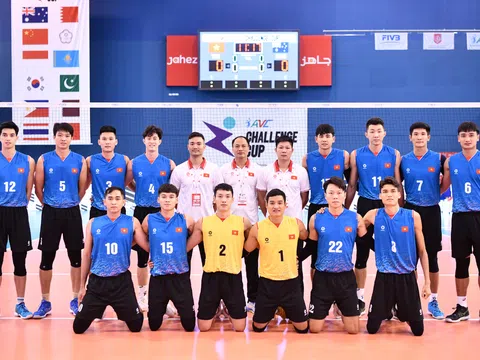 Bảng xếp hạng bóng chuyền nam AVC Challenge Cup 2024 mới nhất