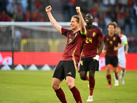 De Bruyne tỏa sáng, Bỉ hạ đẹp Montenegro trước thềm Euro 2024