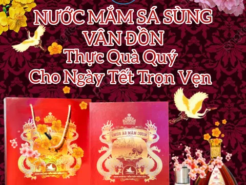 Nước mắm sá sùng Vân Đồn OCOP hối hả vào vụ Tết