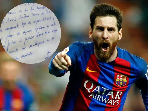 'Bản hợp đồng' đầu tiên của Messi được đem đấu giá