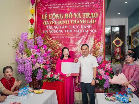 Viện Nghiên cứu Văn hóa và Phát triển thành lập Trung tâm thực hành tín ngưỡng thờ Mẫu Hà Nội