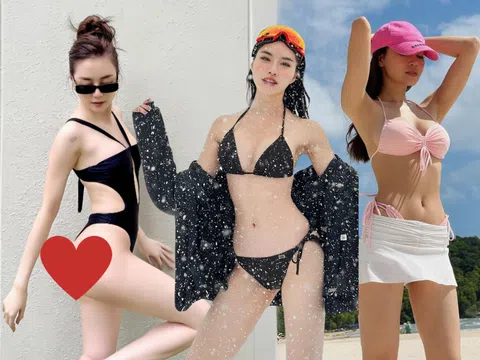 Mỹ nhân Việt nô nức khoe dáng nuột với bikini: Lan Ngọc bốc lửa, H'Hen Niê gây nhức mắt, trùm cuối quá khét!