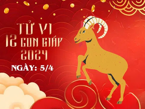 Tử vi 12 con giáp hôm nay ngày 5/4/2024: Tuổi Tỵ có tin vui, tuổi Ngọ thận trọng, tuổi Tuất buông bỏ