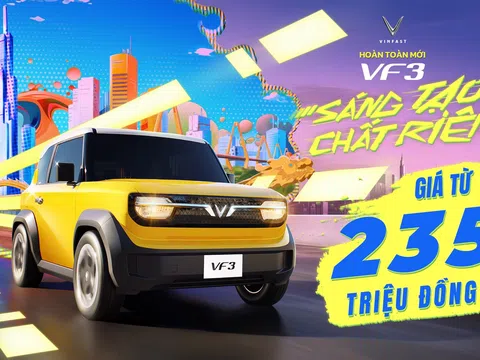 Xe điện cỡ nhỏ VinFast VF3 chốt giá bán, mức khởi điểm chỉ từ 235 triệu đồng