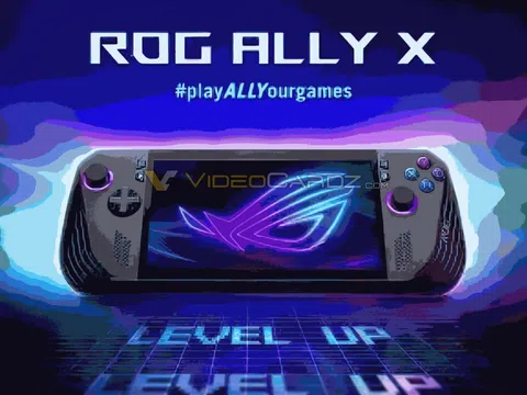 Máy chơi game cầm tay ROG Ally X lộ diện: Màn hình 7 inch 120Hz, pin 80Wh gấp đôi bản cũ, giá gần 30 triệu đồng