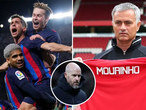 Tin chuyển nhượng tối 16/1: MU bổ nhiệm Mourinho thay Ten Hag; 'Báu vật' Barca gia nhập Man United?