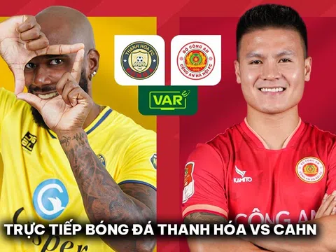 Trực tiếp bóng đá Thanh Hóa vs CAHN - Vòng 14 V.League: Tân HLV ĐT Việt Nam nhận quà từ Quang Hải?