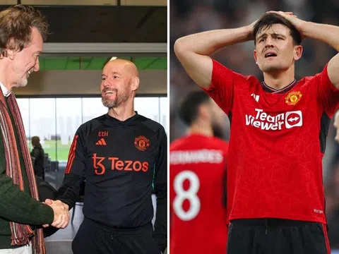 Maguire trên đường rời Man Utd, Ten Hag được Sir Jim Ratcliffe 'mở hàng' 2 bom tấn trước EURO 2024