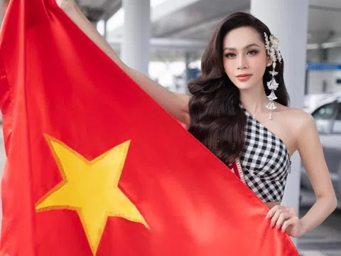 Lương Mỹ Kỳ mang hơn 100kg hành lý, ekip 20 người lên đường 'chinh chiến' Miss Fabulous International 2023