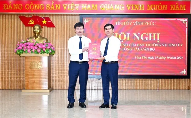 Tỉnh ủy Vĩnh Phúc quyết định công tác cán bộ