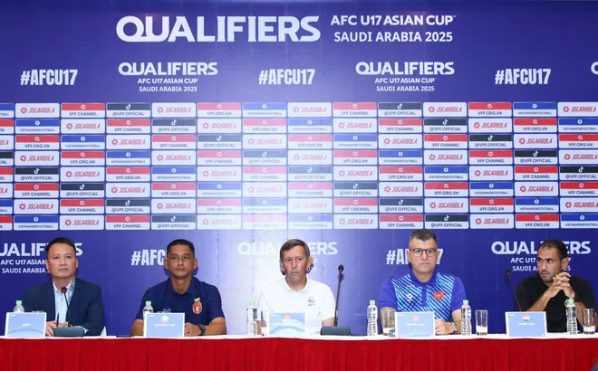 Họp báo Vòng loại Bảng I - Giải Bóng đá U17 Vô địch châu Á 2025