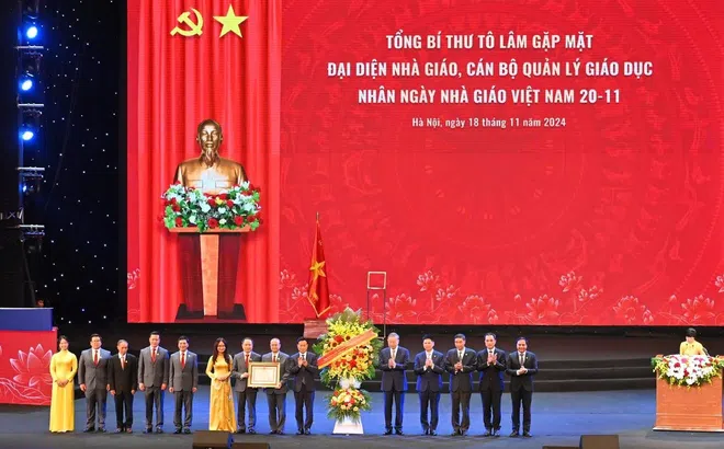 Bài phát biểu của Tổng Bí thư tại gặp mặt đại diện nhà giáo, cán bộ quản lý