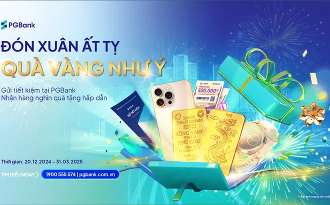 Khai xuân trúng Vàng khi gửi tiết kiệm tại PGBank