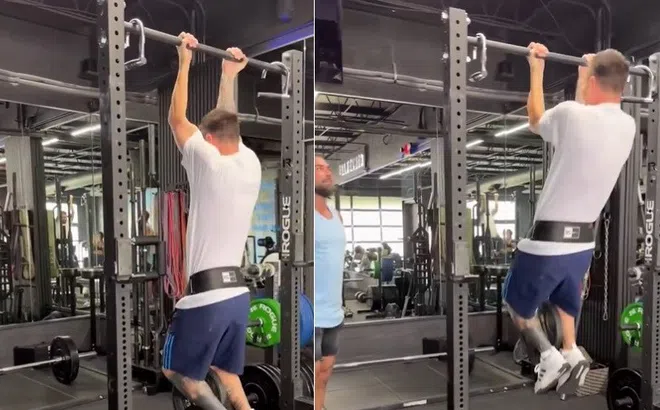 Bị chê yếu, Messi thể hiện sức mạnh trong phòng gym làm CĐV trầm trồ