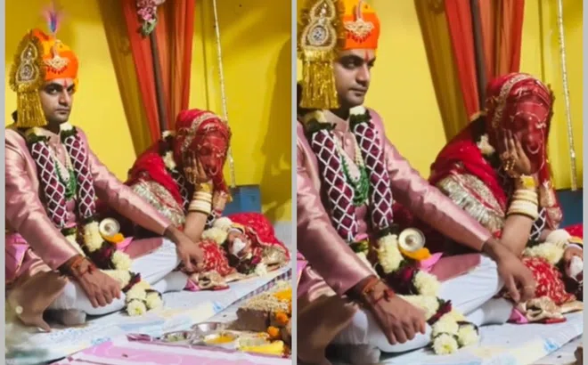 Thấy cô dâu ngủ gật trong lễ cưới, chú rể phản ứng thế nào mà nhận được cơn mưa lời khen