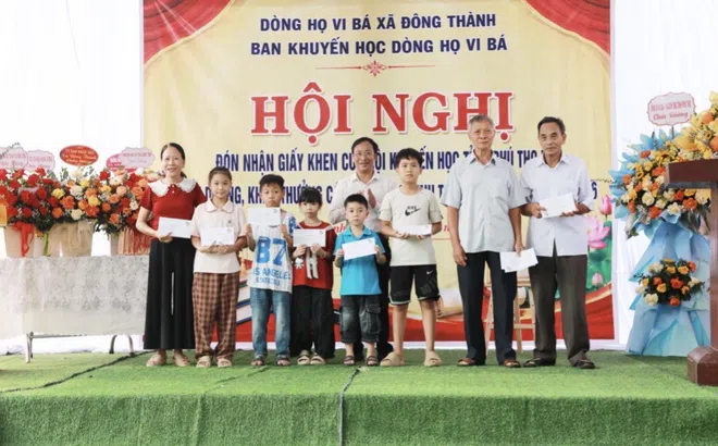 Phú Thọ: Dòng họ Vi Bá xã Đông Thành phát huy truyền thống hiếu học, khuyến tài