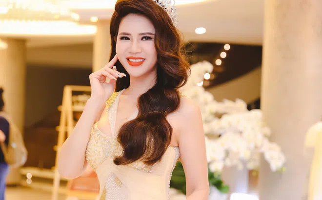 Hoa hậu Lê Thị Lan lần đầu xuất hiện tại cuộc thi nhan sắc lớn sau đăng quang