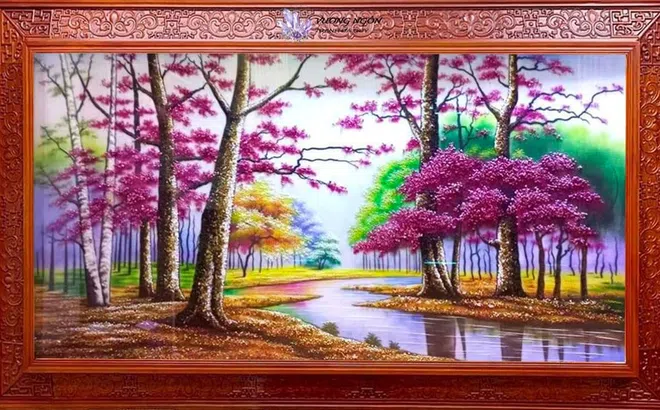 Giải mã sức hút của tranh đá quý Vương Ngôn